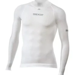 Maglia Lupetto Tecnica Termica Unisex Sixs TS3L-BT Bianco Carbon