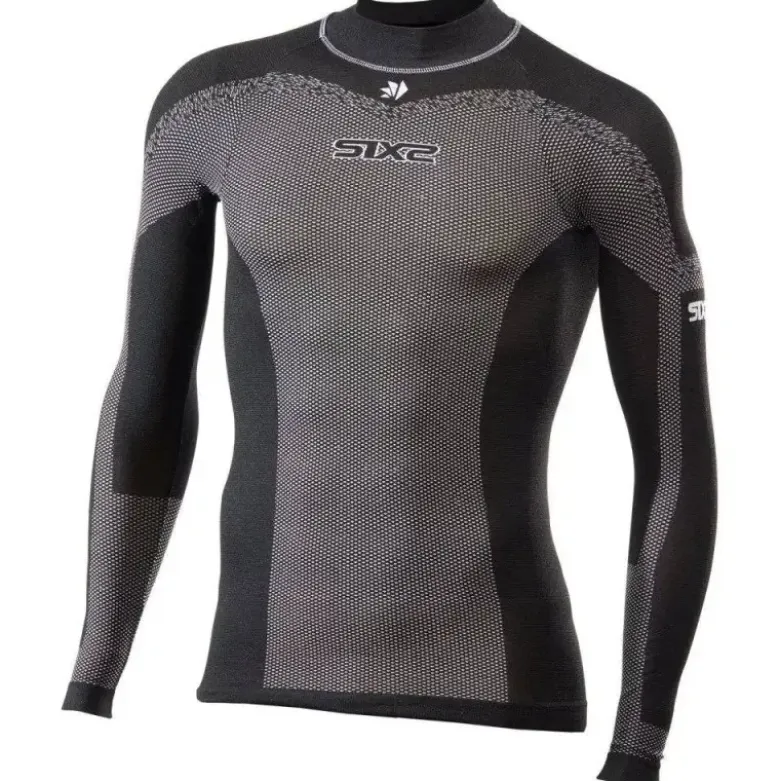 Maglia Lupetto Tecnica Termica Unisex Sixs TS3L-BT Nero Carbon