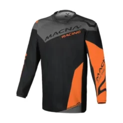 Maglia Unisex Fuoristrada Macna Backyard-1 Nero Arancio