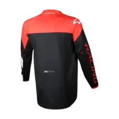 Maglia Unisex Fuoristrada Macna Backyard-1 Nero Rosso