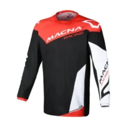 Maglia Unisex Fuoristrada Macna Backyard-1 Nero Rosso