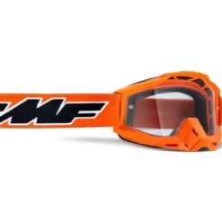 Maschera Moto FMF Powerbomb Rocket Arancione Lente Chiara