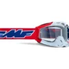 Maschera Moto FMF Powerbomb Us of A Lente Chiara
