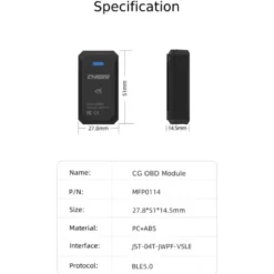 Modulo Wireless OBD CG Chigee MFP0114 6 Pin
