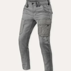 Pantalone In Tessuto Cargo Revit Brant Slim Grigio Standard L34