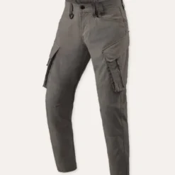 Pantalone In Tessuto Cargo Revit Tristan Tapered Nero Oliva Standard L34