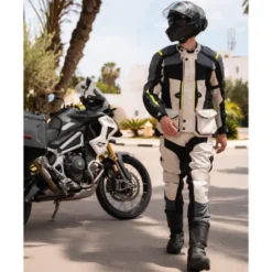 Pantalone in Tessuto OJ Escaper Ghiaccio Grigio Giallo