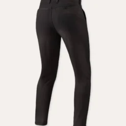 Pantalone In Tessuto Revit Chino Terry Skinny Nero L32 Accorciato
