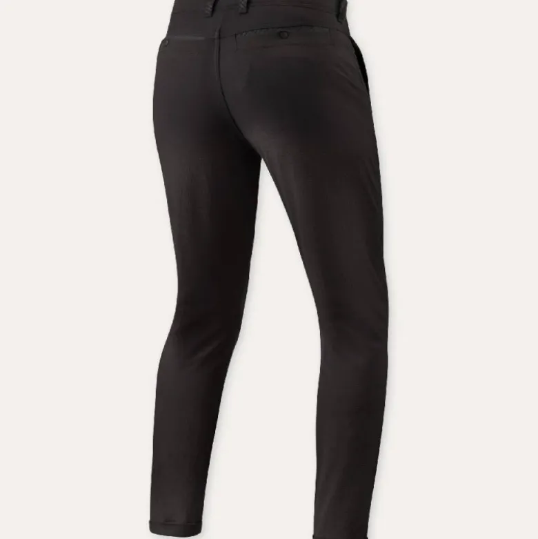 Pantalone In Tessuto Revit Chino Terry Skinny Nero L32 Accorciato