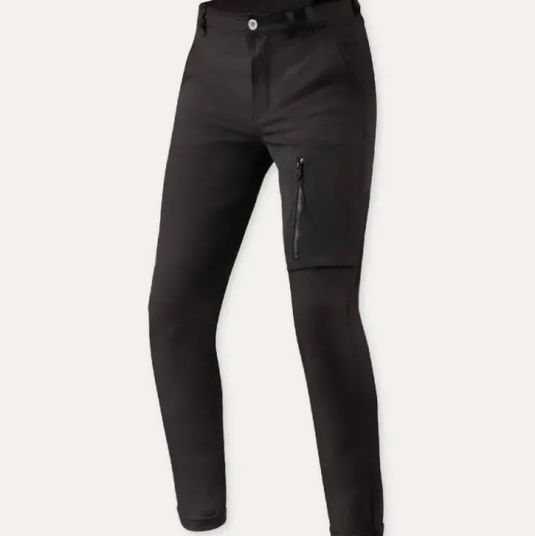 Pantalone In Tessuto Revit Chino Terry Skinny Nero L32 Accorciato