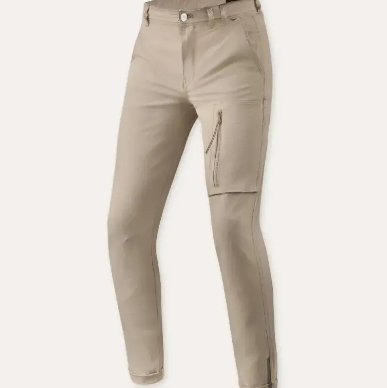 Pantalone In Tessuto Revit Chino Terry Skinny Sabbia L32 Accorciato