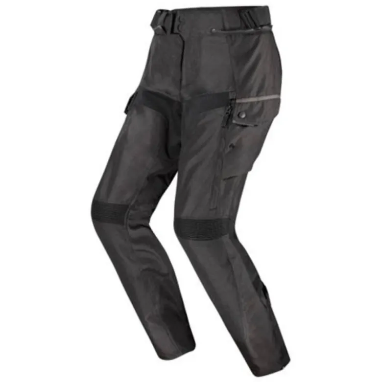 Pantaloni Donna in Tessuto Ls2 Travel Nero Grigio Standard