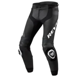 Pantaloni In Pelle Revit Apex Nero Bianco Allungato