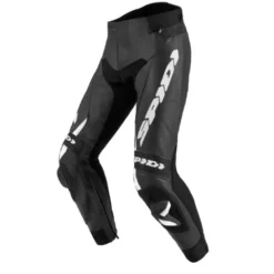 Pantaloni in Pelle Spidi Rr Pro 2 Nero Bianco Accorciato