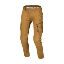 Pantaloni In Tessuto Macna Takar Marrone Chiaro Accorciato