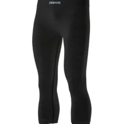 Pantaloni Intimi Tecnici Merino 3/4 Unisex Sixs PNX-3/4-MERINOS Wool Black