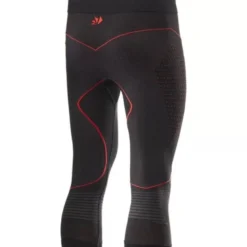 Pantaloni 3/4 Intimi Tecnici Termici Unisex Sixs PNCW-CU Nero Rosso