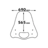 Parabrezza Isotta Alta Protezione PEUGEOT V - CLIC dal 2007 al 2008 50
