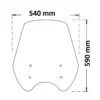 Parabrezza Isotta Alto per Royal Enfield Super Meteor 650 dal 2023