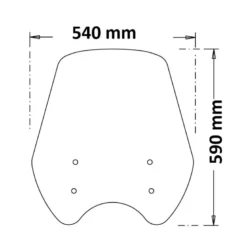 Parabrezza Isotta Alto per Royal Enfield Super Meteor 650 dal 2023