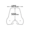 Parabrezza Isotta Classic per Peugeot Tweet 50 - 125 - 150 Dal dal 2010 al 2013 - Kit Completo Cod. Cls2545 Con Supporto A/530