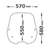 Parabrezza Isotta Maxi per KYMCO People S 125I 150I Abs Dal dal 2018 al 2021