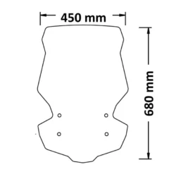 Parabrezza Isotta Media Protezione Completo Di Spoiler Kymco Dtx 360 2021