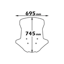 Parabrezza Isotta Media Protezione per Honda Integra 700 dal 2011 al 2013 / Integra 750 Dal 2014
