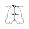 Parabrezza Isotta Media Protezione per KYMCO People 250 dal 2003 al 2005 / Yup 250 dal 2002 al 2005