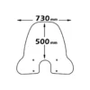 Parabrezza Isotta Media Protezione Sym Fiddle Ii 50 125 dal 2008 al 2014