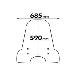 Parabrezza Isotta per Aprilia Scarabeo 50 - 100 2 - 4 Tempi dal 1994 al 2013