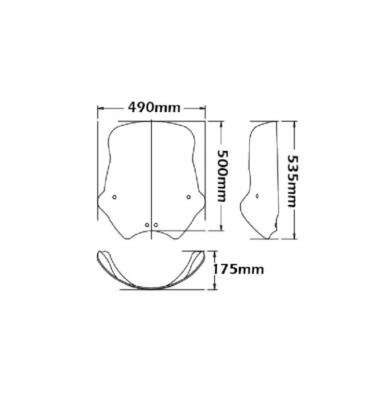 Parabrezza Isotta Sportivo A Inclinazione Variabile Per Bmw R1150 R 1999 - 2006 Fumè Chiaro