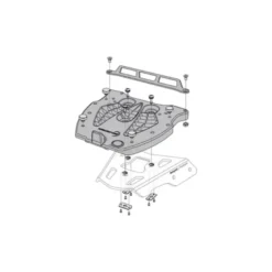 Piatto Adattatore ALU-RACK Bauletto Givi/Kappa Monolock