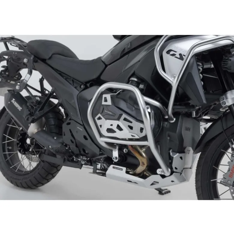 Protezione Del Cilindro Argento/Nero. Bmw R 1300 Gs (23-).