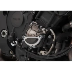 Protezione del coperchio del vano motore Nero/Argento. Yamaha MT-10 / SP (16-).