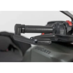 Protezioni della leva Sw-Motech Nero. Ducati Streetfighter V2, Triumph Daytona.