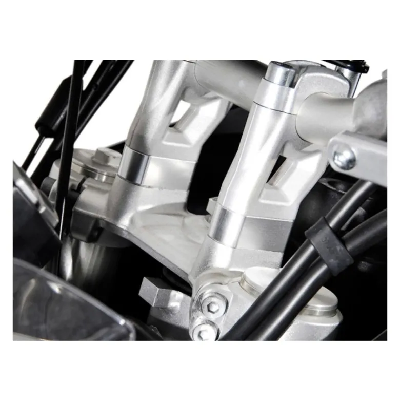Riser manubrio A 20 mm. Argento. Triumph Tiger 800/ 900/ 1200.