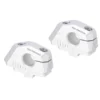Riser Manubrio Inclinato Regolabile Sw-Motech Diametro 22 mm Argento.