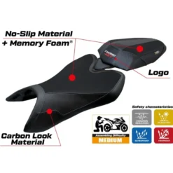 Rivestimento sella compatibile - Aprilia Tuono 457 2025 - mod Vignesh Comfort System