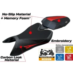 Rivestimento sella compatibile - Aprilia Tuono 457 2025 - mod Vignesh Comfort System