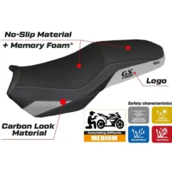 Rivestimento sella compatibile - BMW F 900 GS Adventure 2025 - mod Selb Comfort System
