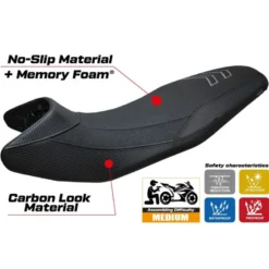 Rivestimento sella compatibile - BMW F 900 GS  2024-2025 - mod Nemo Ultragrip Comfort System