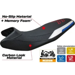 Rivestimento sella compatibile - BMW F 900 GS  2024-2025 - mod Nemo Ultragrip Comfort System
