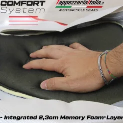 Rivestimento sella compatibile - BMW M 1000 RR 2023-2025 - mod Riesa Comfort System
