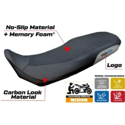 Rivestimento sella compatibile - CF Moto 800 MT-X 2025 - mod Poulx Ultragrip Comfort System