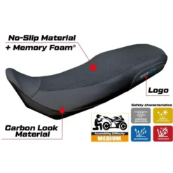 Rivestimento sella compatibile - CF Moto 800 MT-X 2025 - mod Poulx Ultragrip Comfort System