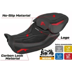 Rivestimento sella compatibile Ducati Diavel V4 (23-24) modello Diablo Velvet