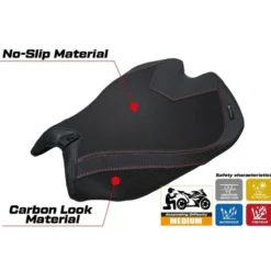 Rivestimento sella compatibile - Ducati Panigale V4 2025 - mod Argenta High