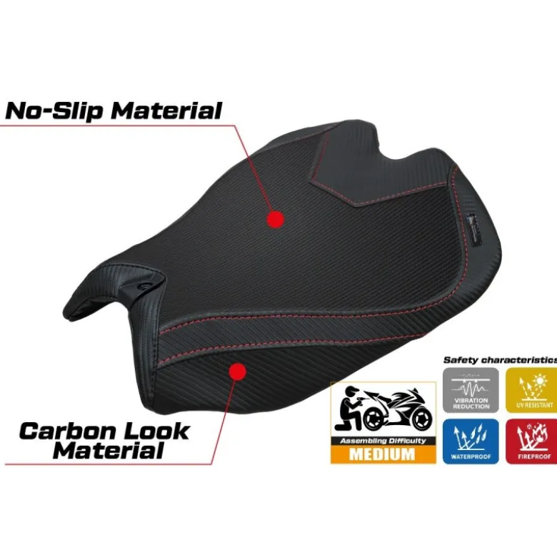 Rivestimento sella compatibile - Ducati Panigale V4 2025 - mod Argenta High