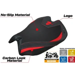 Rivestimento sella compatibile - Ducati Panigale V4 2025 - mod Argenta High